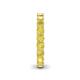 6 - Lucida 3.40 mm Round Yellow Sapphire U Prong Eternity Band 