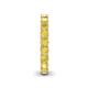 6 - Lucida 3.40 mm Round Yellow Sapphire U Prong Eternity Band 