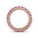 5 - Lucida 3.40 mm Round Pink Sapphire U Prong Eternity Band 
