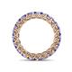 5 - Lucida 3.40 mm Round Tanzanite U Prong Eternity Band 