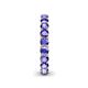 6 - Lucida 3.40 mm Round Tanzanite U Prong Eternity Band 