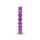 6 - Lucida 3.40 mm Round Amethyst U Prong Eternity Band 