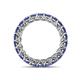 5 - Lucida 3.40 mm Round Iolite U Prong Eternity Band 