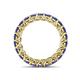 5 - Lucida 3.40 mm Round Iolite U Prong Eternity Band 