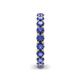 6 - Lucida 3.40 mm Round Iolite U Prong Eternity Band 
