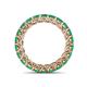 5 - Lucida 3.40 mm Round Emerald U Prong Eternity Band 