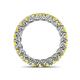 5 - Lucida 3.40 mm Round Yellow Diamond U Prong Eternity Band 