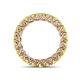 5 - Lucida 3.40 mm Round Yellow Diamond U Prong Eternity Band 