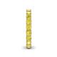 6 - Lucida 3.40 mm Round Yellow Diamond U Prong Eternity Band 