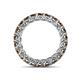5 - Lucida 3.40 mm Round Smoky Quartz U Prong Eternity Band 