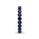 6 - Lucida 3.40 mm Round Blue Sapphire U Prong Eternity Band 