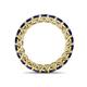 5 - Lucida 3.40 mm Round Blue Sapphire U Prong Eternity Band 