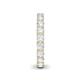 6 - Lucida 3.40 mm Round White Sapphire U Prong Eternity Band 
