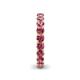 6 - Lucida 3.40 mm Round Pink Tourmaline U Prong Eternity Band 