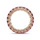 5 - Lucida 3.40 mm Round Pink Tourmaline U Prong Eternity Band 