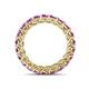5 - Lucida 3.40 mm Round Amethyst U Prong Eternity Band 