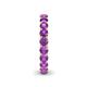6 - Lucida 3.40 mm Round Amethyst U Prong Eternity Band 