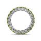 5 - Lucida 3.40 mm Round Peridot U Prong Eternity Band 