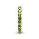 6 - Lucida 3.40 mm Round Peridot U Prong Eternity Band 