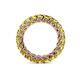 5 - Lucida 3.40 mm Round Yellow Diamond U Prong Eternity Band 
