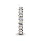 6 - Lucida 3.40 mm Round Diamond U Prong Eternity Band 