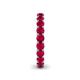 6 - Lucida 3.40 mm Round Ruby U Prong Eternity Band 
