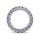 5 - Lucida 3.40 mm Round Tanzanite U Prong Eternity Band 
