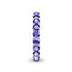 6 - Lucida 3.40 mm Round Tanzanite U Prong Eternity Band 