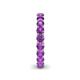 6 - Lucida 3.40 mm Round Amethyst U Prong Eternity Band 