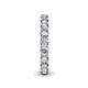 6 - Lucida 3.40 mm Round Diamond U Prong Eternity Band 