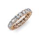 4 - Lucida 3.80 mm Round Lab Grown Diamond U Prong Eternity Band 