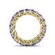 5 - Lucida 4.00 mm Round Tanzanite U Prong Eternity Band 