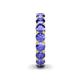 6 - Lucida 4.00 mm Round Tanzanite U Prong Eternity Band 