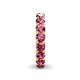 6 - Lucida 4.00 mm Round Pink Tourmaline U Prong Eternity Band 