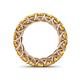 5 - Lucida 4.00 mm Round Citrine U Prong Eternity Band 
