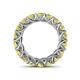5 - Lucida 4.00 mm Round Yellow Sapphire U Prong Eternity Band 