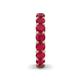 6 - Lucida 4.00 mm Round Ruby U Prong Eternity Band 
