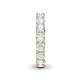 6 - Lucida 4.00 mm Round White Sapphire U Prong Eternity Band 