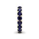 6 - Lucida 4.00 mm Round Blue Sapphire U Prong Eternity Band 