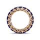 5 - Lucida 4.00 mm Round Blue Sapphire U Prong Eternity Band 