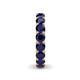 6 - Lucida 4.00 mm Round Blue Sapphire U Prong Eternity Band 