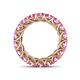 5 - Lucida 4.00 mm Round Pink Sapphire U Prong Eternity Band 