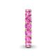 6 - Lucida 4.00 mm Round Pink Sapphire U Prong Eternity Band 