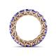 5 - Lucida 4.00 mm Round Tanzanite U Prong Eternity Band 
