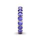 6 - Lucida 4.00 mm Round Tanzanite U Prong Eternity Band 