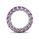 5 - Lucida 4.00 mm Round Amethyst U Prong Eternity Band 