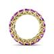 5 - Lucida 4.00 mm Round Amethyst U Prong Eternity Band 