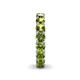 6 - Lucida 4.00 mm Round Peridot U Prong Eternity Band 