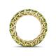 5 - Lucida 4.00 mm Round Peridot U Prong Eternity Band 