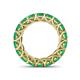 5 - Lucida 4.00 mm Round Emerald U Prong Eternity Band 